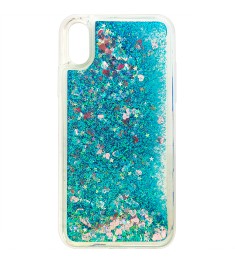 Силіконовий чохол Liquid Fashion для Apple iPhone X / XS (синій) Силіконовий чохол Liquid Fashion для Apple iPhone X / XS (синій)
