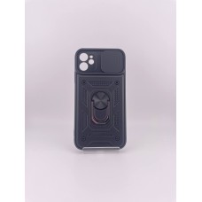 Чохол-бронь Ring Serge Armor Case для Apple iPhone 11 (ShutCam) (Чорний)