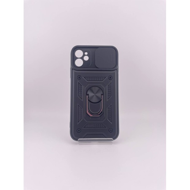 Чохол-бронь Ring Serge Armor Case для Apple iPhone 11 (ShutCam) (Чорний)