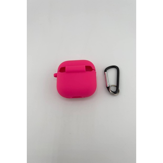 Чохол для навушників Full Silicone Case with Microfiber Apple AirPods 4 (31) Barbie Pink