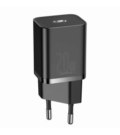 Baseus Super Si 20W PD QC Charger Adapter (1 Type-C) + Type-C to Lightning Cable..