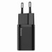 Baseus Super Si 20W PD QC Charger Adapter (1 Type-C) + Type-C to Lightning Cable (Black) TZCCSUP-B01