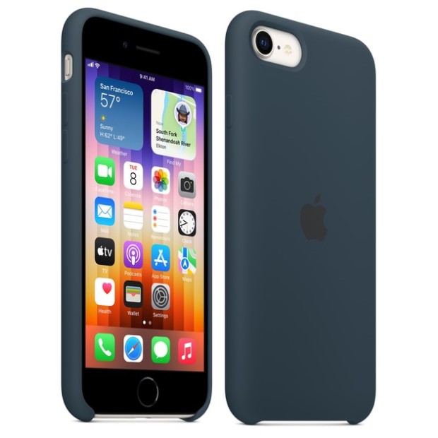 Силіконовий оригінальний чохол круглої форми для Apple iPhone 7  /  8  /  SE (01) Bilberry.