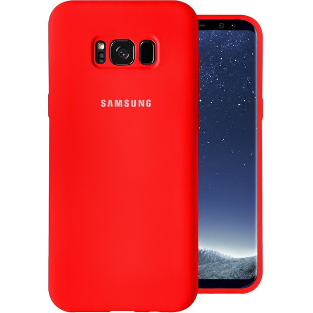 Силіконовий чохол Original 360 Logo для Samsung Galaxy S8 Plus (Червоний)