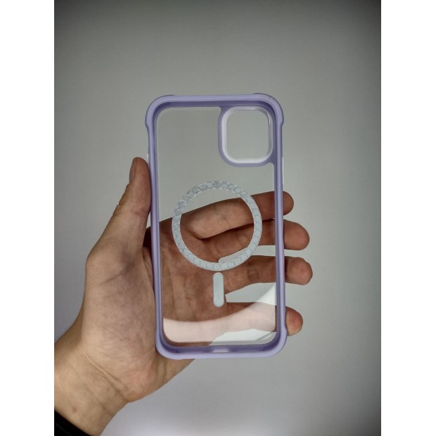 Totu Clear MagSafe Case for Apple iPhone 11 (Purple)