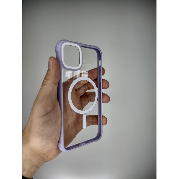 Totu Clear MagSafe Case for Apple iPhone 11 (Purple)