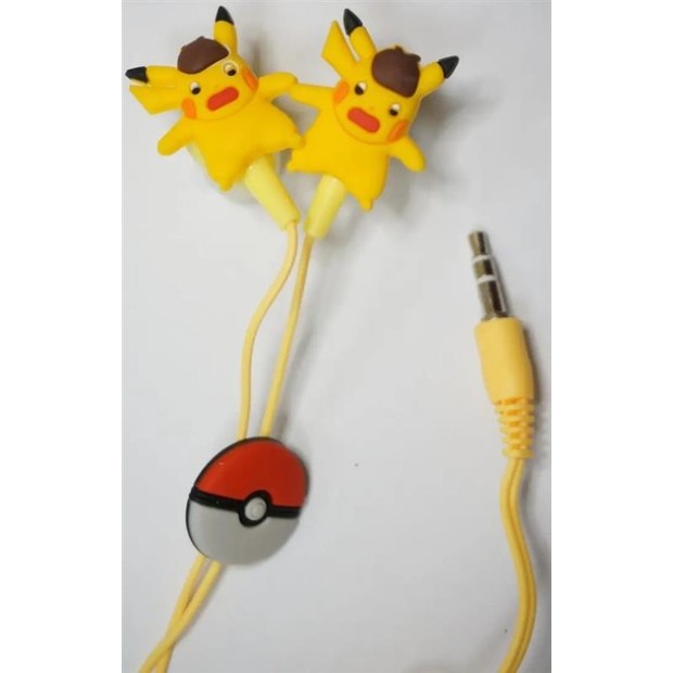 Дротові навушники-гарнітура вакуумні Optima Pokemon Go 