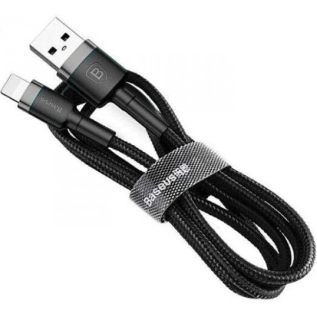 USB-кабель Baseus Cafule 1.5A (2m) (Lightning) (Чёрный/Серый) CALKLF-CG1