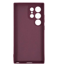 Силікон Оригінальний Samsung Galaxy S23 Ultra (ShutCam) (Бордовий)