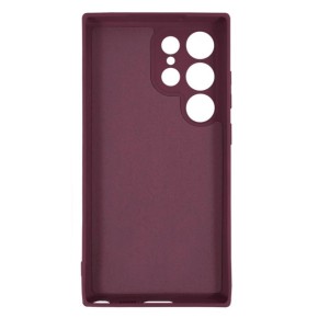 Силикон Original Samsung Galaxy S23 Ultra (ShutCam) (Бордовый)