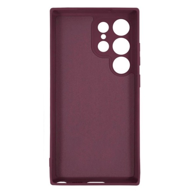 Силікон Оригінальний Samsung Galaxy S23 Ultra (ShutCam) (Бордовий)
