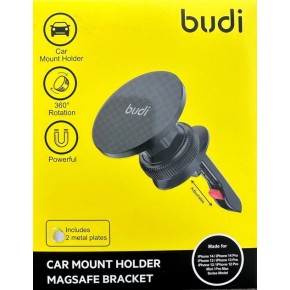 Автотримач Budi Car Mount Holder Magsafe Bracket CM533B (Чорний)