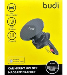Автодержатель Budi Car Mount Holder Magsafe Bracket CM533B (Чёрный) U