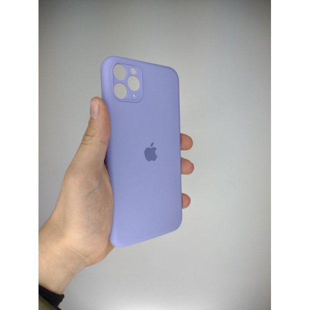 Силіконовий оригінальний чохол RoundCam для Apple iPhone 11 Pro Max (синьо-фіолетовий)