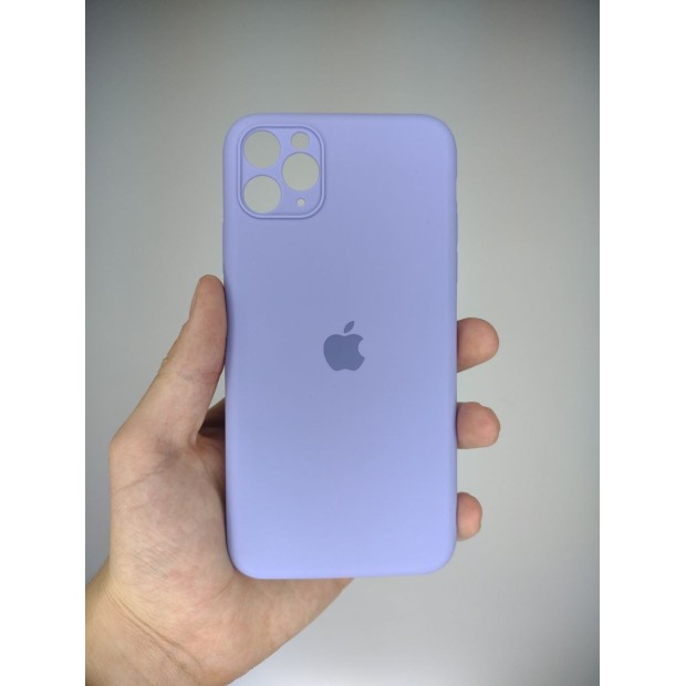Силіконовий оригінальний чохол RoundCam для Apple iPhone 11 Pro Max (синьо-фіолетовий)