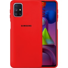 Силіконовий чохол Original 360 Case Logo для Samsung Galaxy M51 (2020) (Червоний)