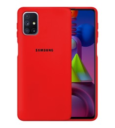 Силіконовий чохол Original 360 Case Logo для Samsung Galaxy M51 (2020) (Червоний..
