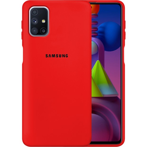Силіконовий чохол Original 360 Case Logo для Samsung Galaxy M51 (2020) (Червоний)