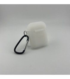 Чохол для навушників із силікону для Apple AirPods 1  /  2 (прозорий)