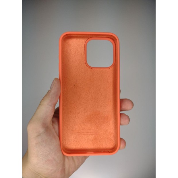 Силіконовий чохол оригінальний круглий для Apple iPhone 15 Pro Max (Абрикосовий)