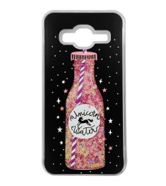 Чохол Bootle для Samsung Galaxy J3 (2016) J320 (чорно-рожевий)