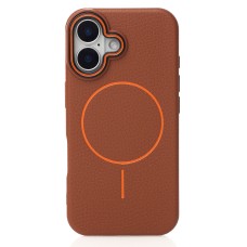 Накладка Beats Leather Textured MagSafe Apple iPhone 16 (Desert Titanium)