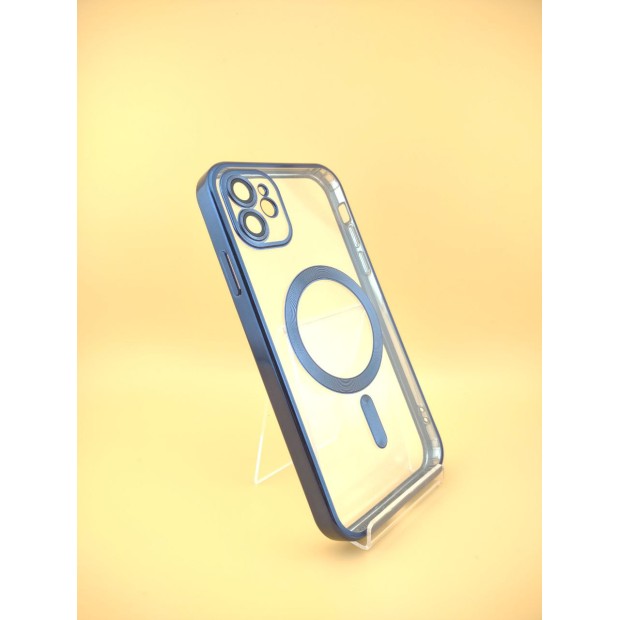 Чехол UMKU Shining with MagSafe Apple iPhone 11 (Blue Titanium)