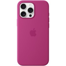 Чохол Silicone Case з MagSafe для Apple iPhone 16 Pro Max (Фуксія)