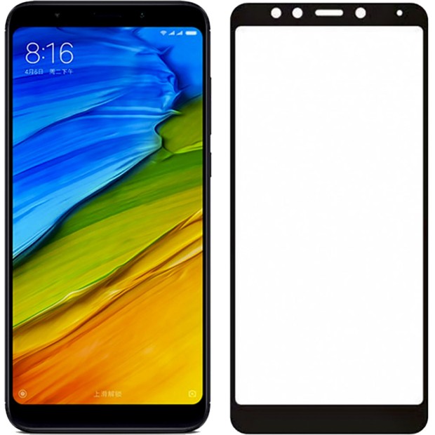 Защитное стекло 5D Standard Xiaomi Redmi 5 Plus Black