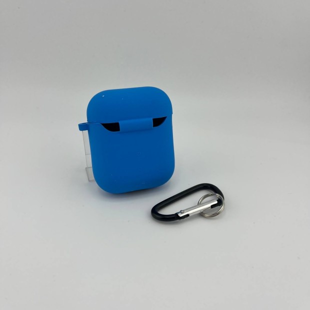 Чохол для навушників Full Silicone Case with Microfiber Apple AirPods (12) Королівський Синій