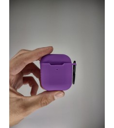 Чохол для навушників Full Silicone Case Apple AirPods 1  /  2 (28) Баклажан