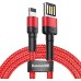 USB-кабель Baseus Cafule Special Edition 2.4A (1m) (Lightning) (Красный) CALKLF-B