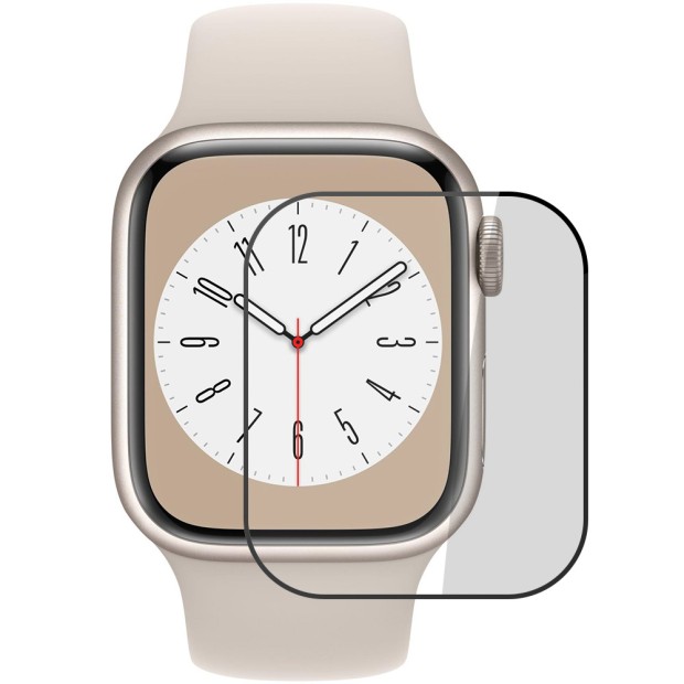 Захисне скло 5D Curved Apple Watch 41mm Чорне Захисне скло 5D Curved Apple Watch 41mm Чорне