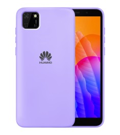 Силіконовий Original 360 чохол Logo для Huawei Y5P (Фіалковий)