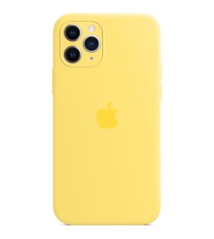 Силіконовий чохол Original RoundCam для Apple iPhone 11 Pro Max (жовтий канарейк..