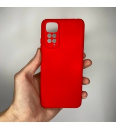 Силикон Original Xiaomi Redmi Note 11 / Note 11S (ShutCam) (Красный)