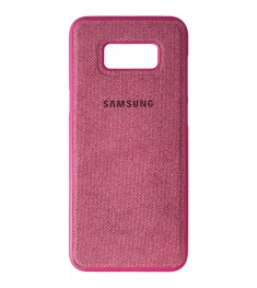 Силикон Textile Samsung Galaxy S8 Plus (Розовый)
