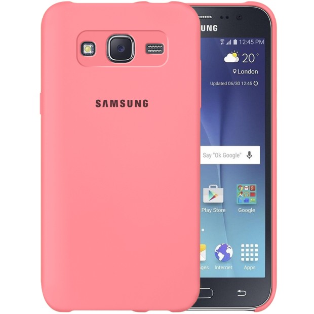 Силикон Original Case Logo Samsung Galaxy J5 (2015) J500 (Розовый) Силикон Original Case Logo Samsung Galaxy J5 (2015) J500 (Розовый)