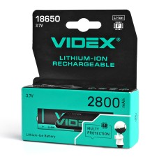 Аккумулятор Videx Li-Ion 18650 2800mAh (с защитой)