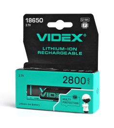 Акумулятор Videx Li-Ion 18650 2800мАг (із захистом)