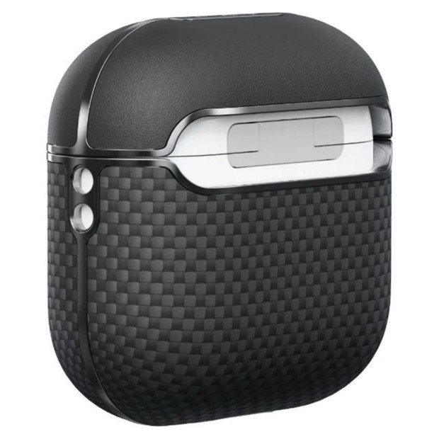 Чехол для наушников Pitaka Armid fiber Magnetic Case Plain AirPods 4 (Black/Gray)