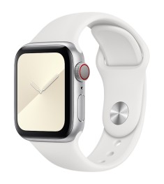 Ремешок Apple Watch Silicone 38 / 40 / 41 / SE (06) White