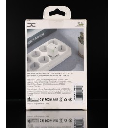 СЗП-адаптер DC CA-F06 GaN 30W (1Type-C) + кабель Type-C - Lightning (Білий) D