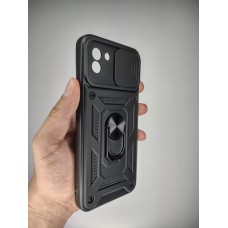 Бронь-чехол Ring Serge Armor ShutCam Case Samsung Galaxy A03 (Чёрный)