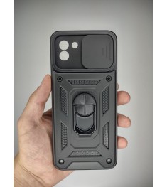 Чохол-бронь Ring Serge Armor ShutCam для Samsung Galaxy A03 (Чорний)