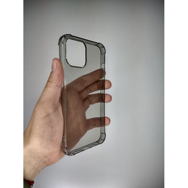 Силікон 6D Apple iPhone 12 Pro Max (Сірий)