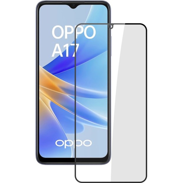 Захисне скло 5D Standard Oppo A17 Чорне