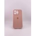 Силіконовий оригінальний чохол RoundCam для Apple iPhone 15 Pro (08) Рожевий пісок
