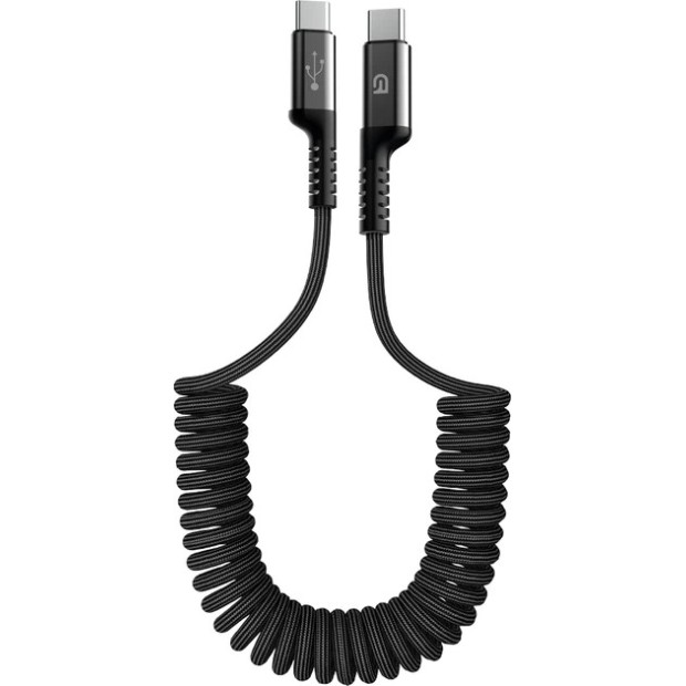 USB-кабель ArmorStandart AR17 Spring (Type-C to Type-C) 3A 1m (Чорний) AR