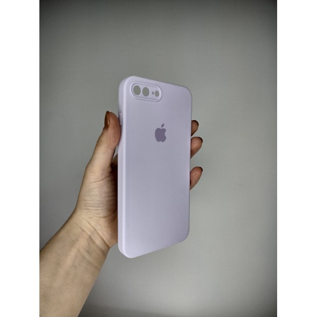 Силіконовий чохол Original Square RoundCam для Apple iPhone 7 Plus  /  8 Plus (43) Glycine